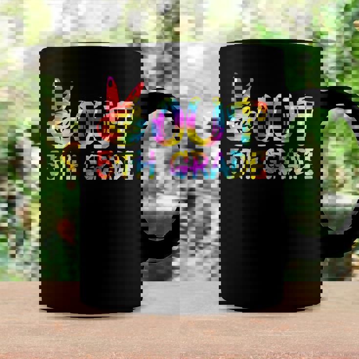 Last Day Of School Peace Out Fifth 5Th Grade Teacher Kids Coffee Mug Gifts ideas
