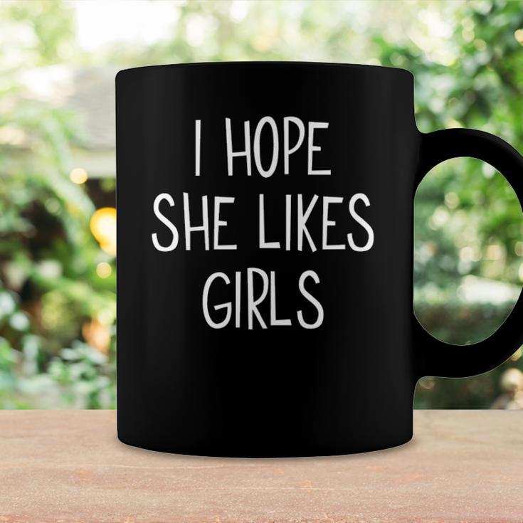 Lesbian I Hope She Likes Girls Bisexual Gay Pride Lgbtq Coffee Mug Gifts ideas