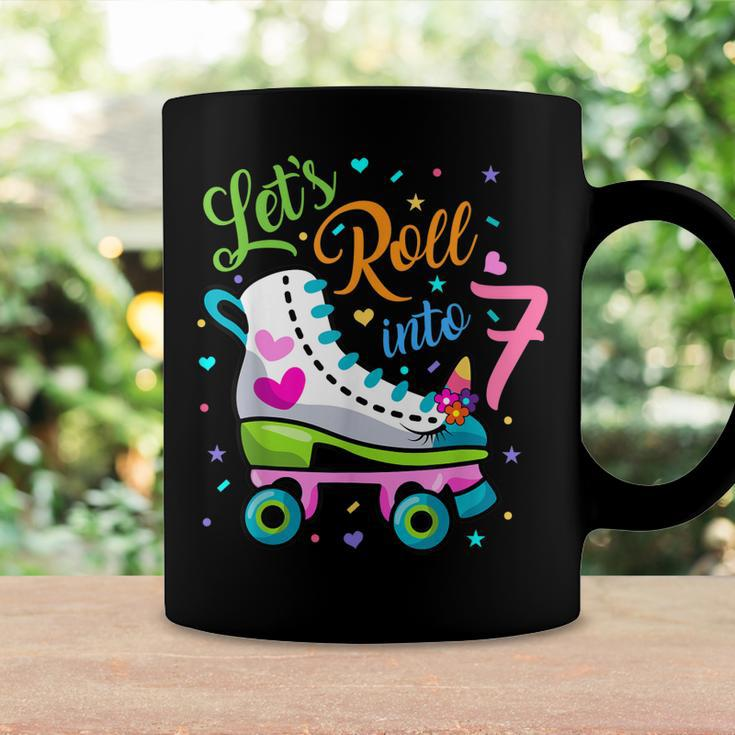 Lets Rolling Into 7 Years Old 7Th Birthday Skating Unicorn Coffee Mug Gifts ideas