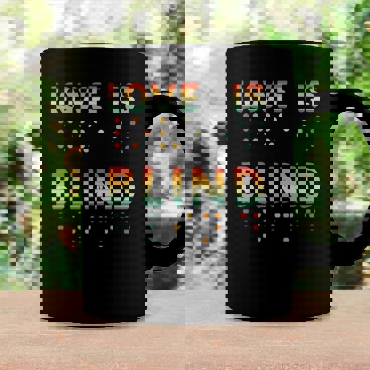 Love Is Blind Braille Visually Impaired Blind Awareness Coffee Mug Gifts ideas
