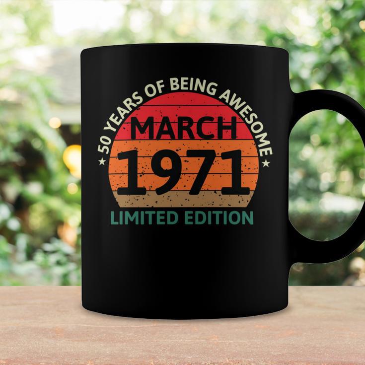 March 1971 50 Years Old Retro Vintage 50Th Birthday Coffee Mug Gifts ideas