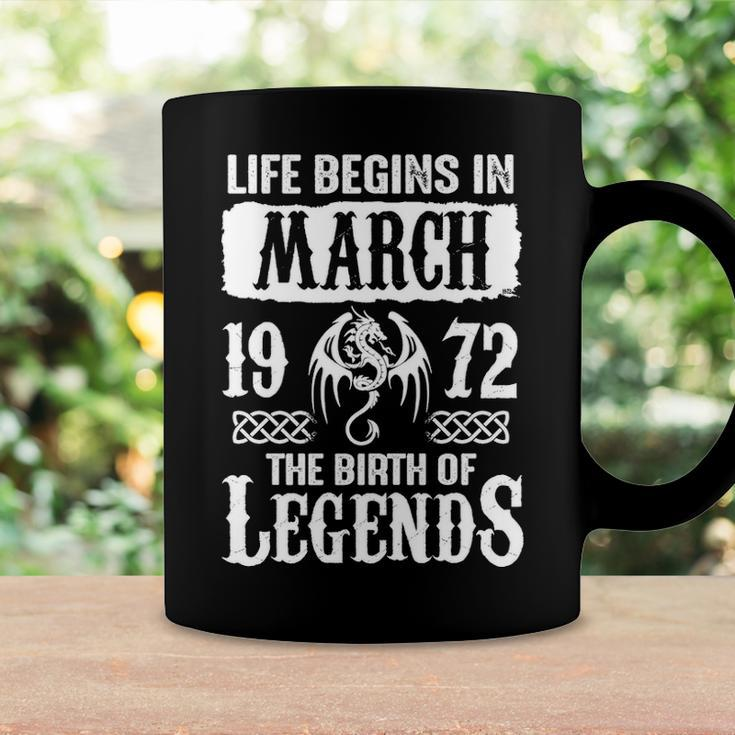 March 1972 Birthday Life Begins In March 1972 Coffee Mug Gifts ideas