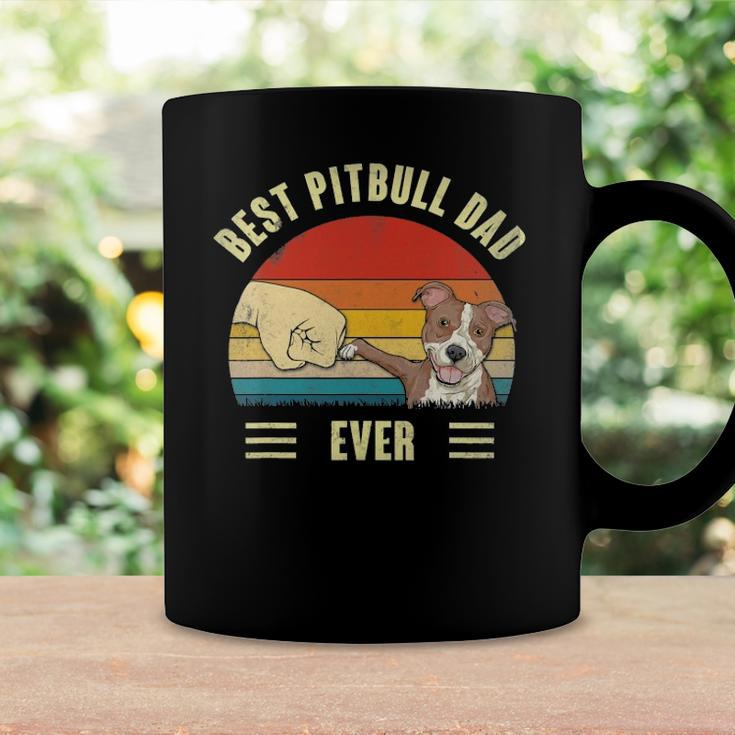 Mens Best Pitbull Dad Ever Bump Fit Dog Dad Fathers Day Vintage Coffee Mug Gifts ideas