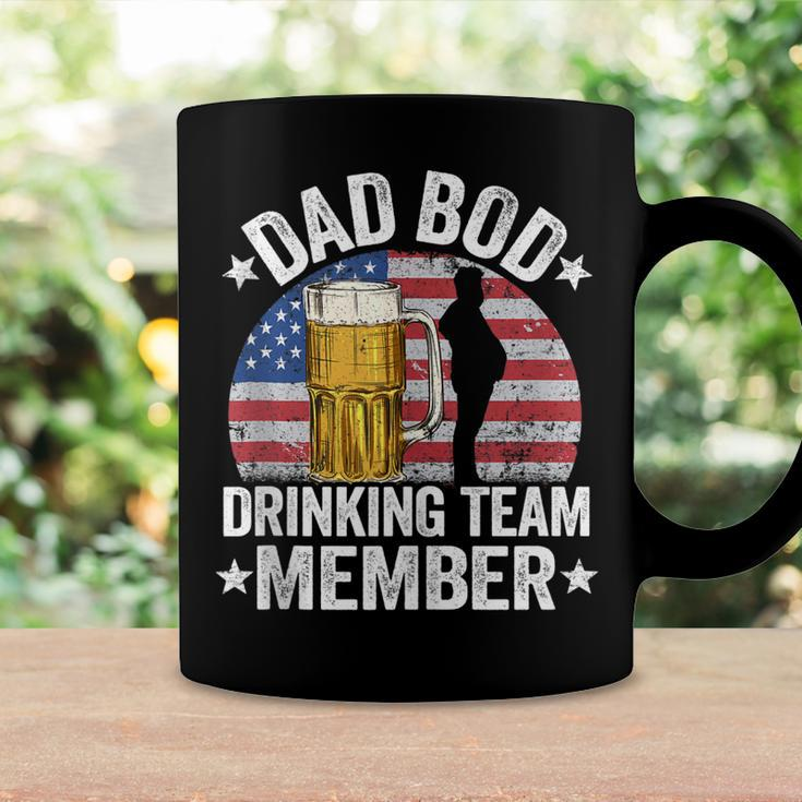 Mens Dad Bod Drinking Team Member American Flag 4Th Of July Beer Coffee Mug Gifts ideas