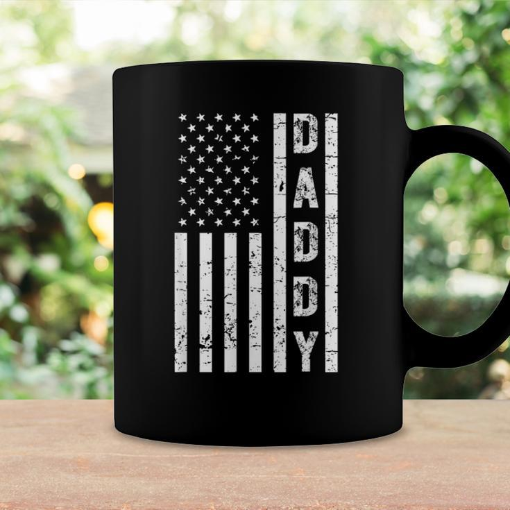 Mens Daddy American Flag Fathers Day Patriotic Usa 4Th Of July Coffee Mug Gifts ideas
