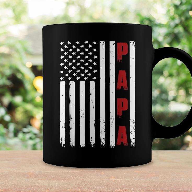 Mens Fathers Day Best Dad Ever Usa American Flag Coffee Mug Gifts ideas