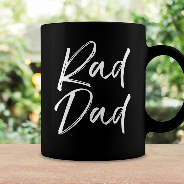 Mens Fun Fathers Day Gift From Son Cool Quote Saying Rad Dad Coffee Mug Gifts ideas