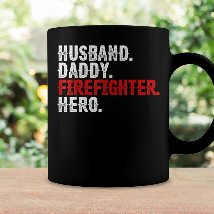 Mens Husband Daddy Firefighter Hero 4Th Of July Gift Dad Coffee Mug Gifts ideas