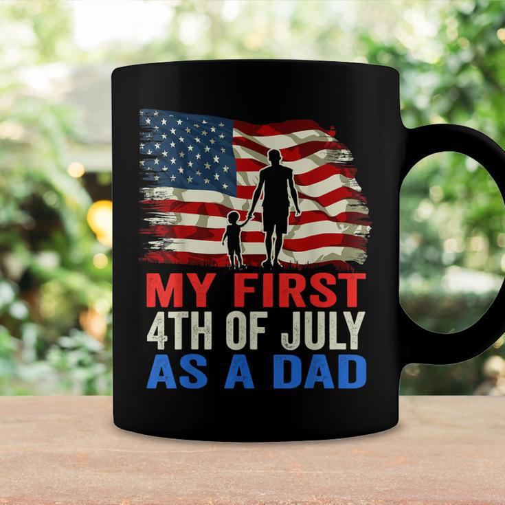 Mens My First 4Th Of July As A Dad July 4Th New Dad Usa Flag Coffee Mug Gifts ideas