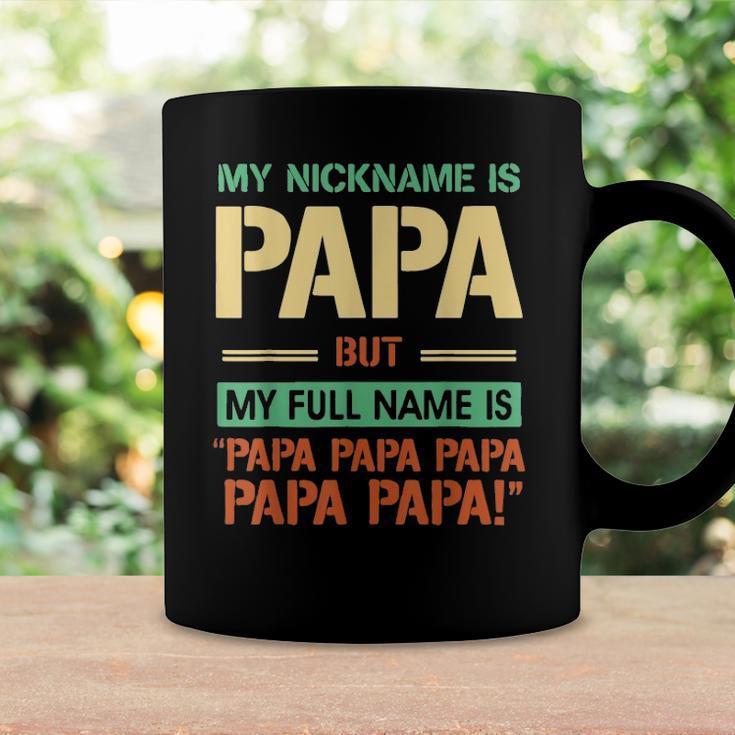 Mens My Nickname Is Papa But My Full Name Is Papa Papa Coffee Mug | Mazezy