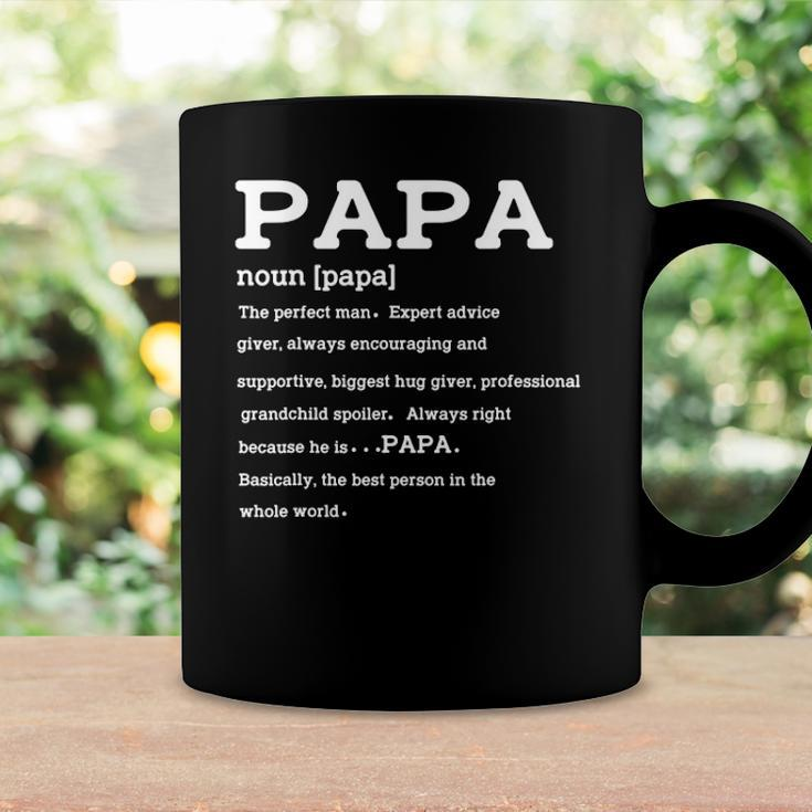 Mens Papa Definition Noun Nutrition Fathers Day Grandpa Coffee Mug Gifts ideas