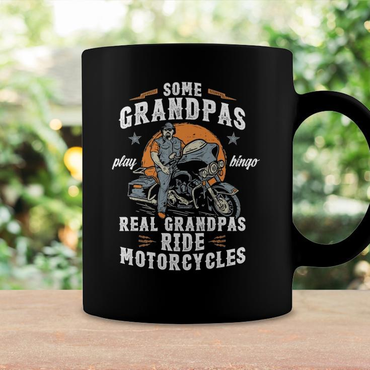 Mens Some Grandpas Play Bingo Real Grandpas Ride Motorcycles Coffee Mug Gifts ideas
