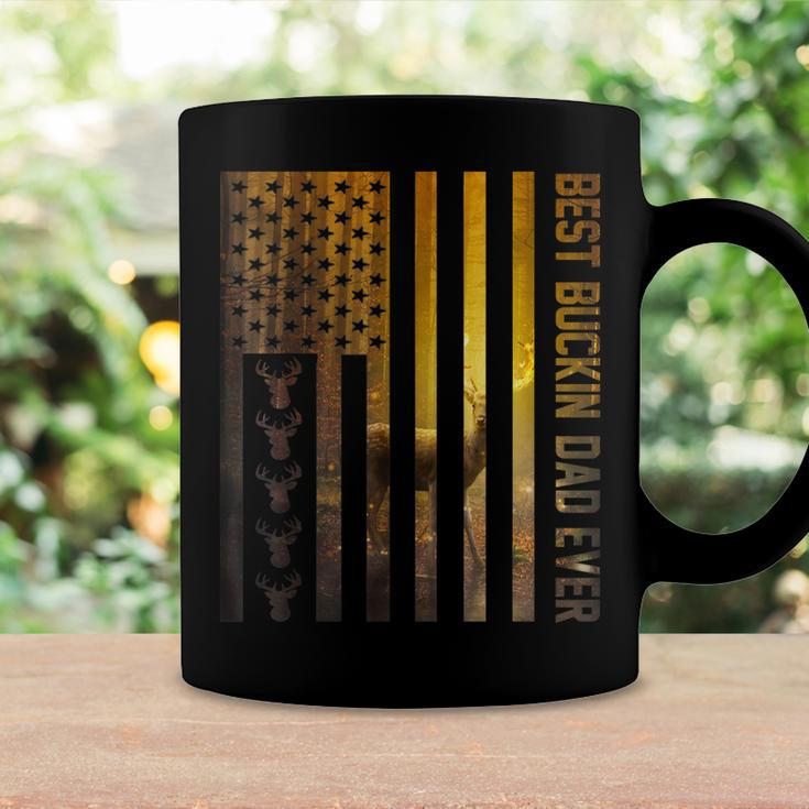 Mens Usa Flag Best Buckin Dad Ever Deer Hunting 4Th Of July Coffee Mug Gifts ideas