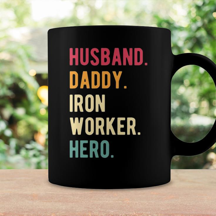 Mens Vintage Husband Daddy Iron Worker Hero Fathers Day Gift Coffee Mug Gifts ideas