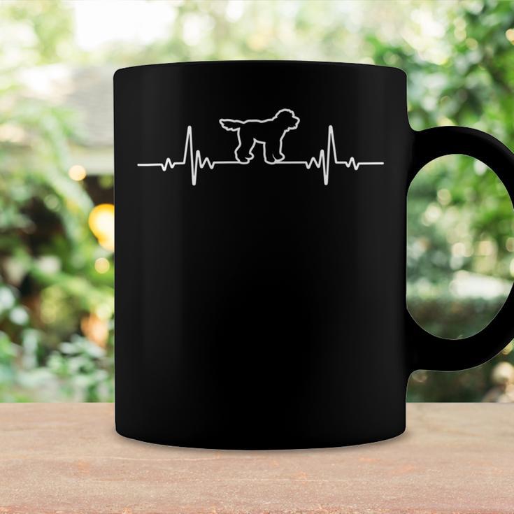 Minimalist Heartbeat Goldendoodle Coffee Mug Gifts ideas