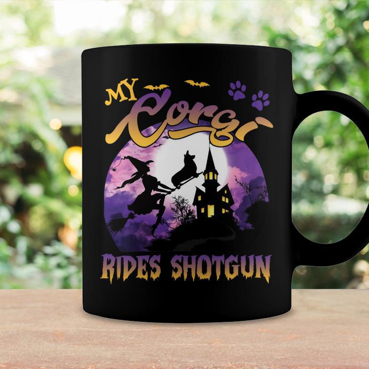 My Corgi Rides Shotgun Cool Halloween Protector Witch Dog V3 Coffee Mug Gifts ideas