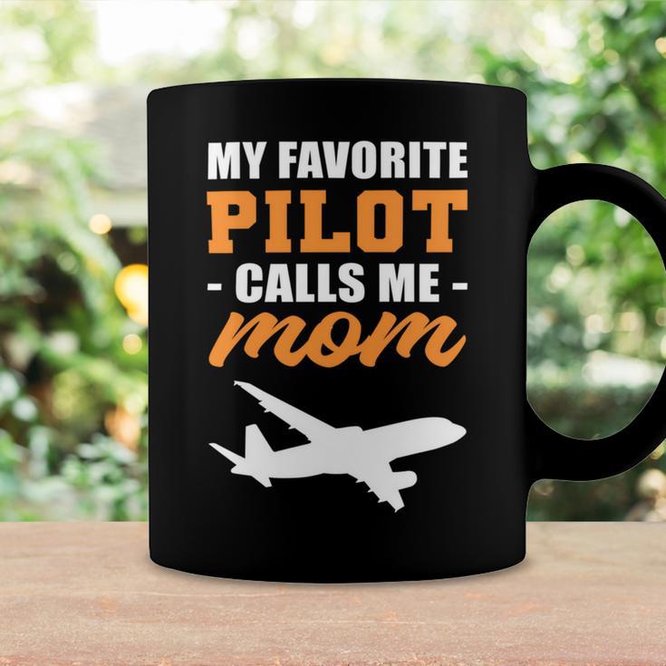 My Favorite Pilot Calls Me Mom - Airplane Son Coffee Mug Gifts ideas