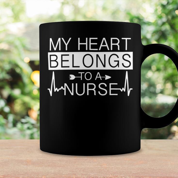 My Heart Belongs To A Nurse I Love My Nurse Valentines Day 253 Trending Shirt Coffee Mug Gifts ideas