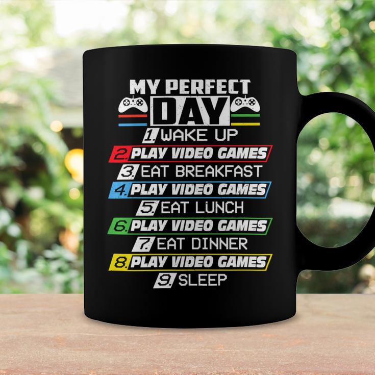 My Perfect Day Video Games Funny Cool 554 Shirt Coffee Mug Gifts ideas