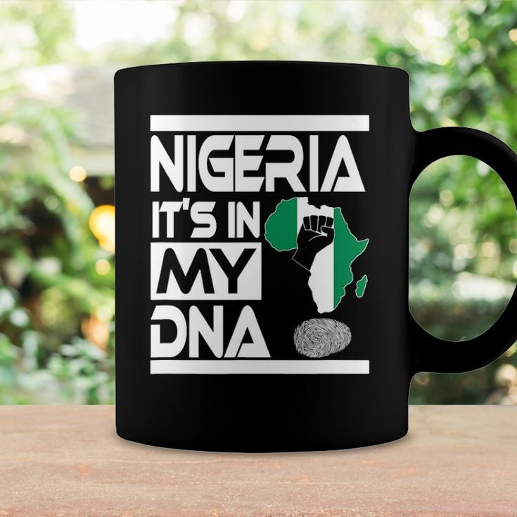 Nigeria Is In My Dna Nigerian Flag Africa Map Raised Fist Coffee Mug Gifts ideas