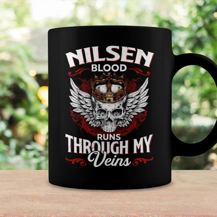 Nilsen Blood Runs Through My Veins Name Coffee Mug Gifts ideas