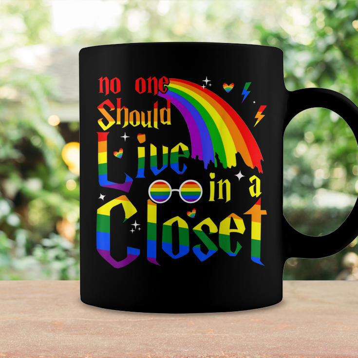 No One Should Live In A Closet Lgbt-Q Gay Pride Proud Ally Coffee Mug Gifts ideas