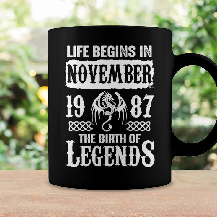 November 1987 Birthday Life Begins In November 1987 Coffee Mug Gifts ideas