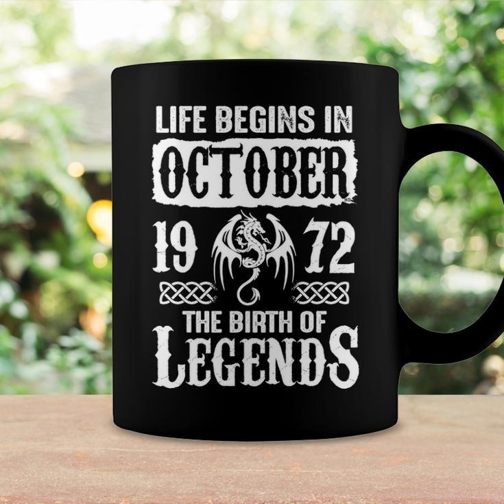 October 1972 Birthday Life Begins In October 1972 Coffee Mug Gifts ideas