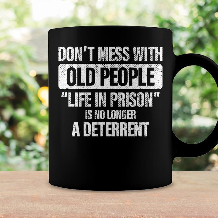 Old People Gag Gifts Dont Mess With Old People Prison Coffee Mug Gifts ideas