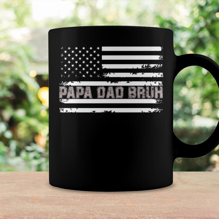 Papa Dad Bruh Fathers Day 4Th Of July Us Flag Vintage 2022 Coffee Mug Gifts ideas