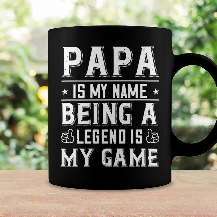 Papa Is My Name Being A Legend Is My Game Papa T-Shirt Fathers Day Gift Coffee Mug Gifts ideas