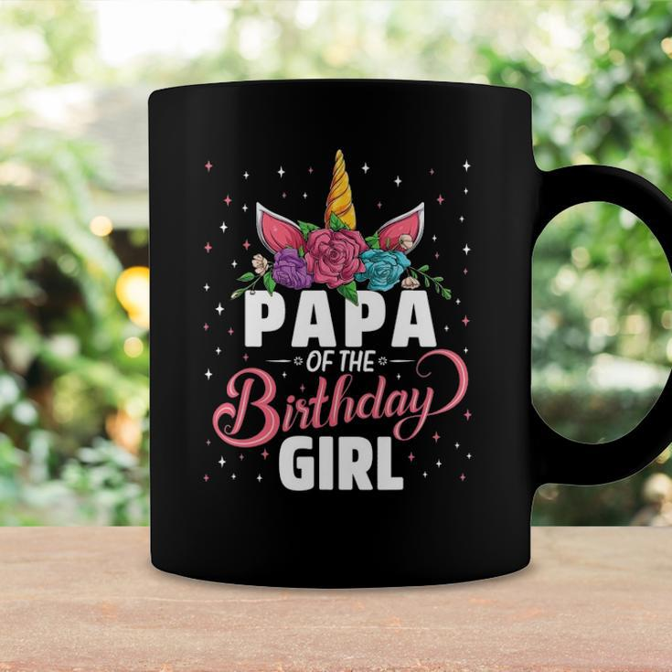 Papa Of The Birthday Girl Unicorn Girls Family Matching Coffee Mug Gifts ideas