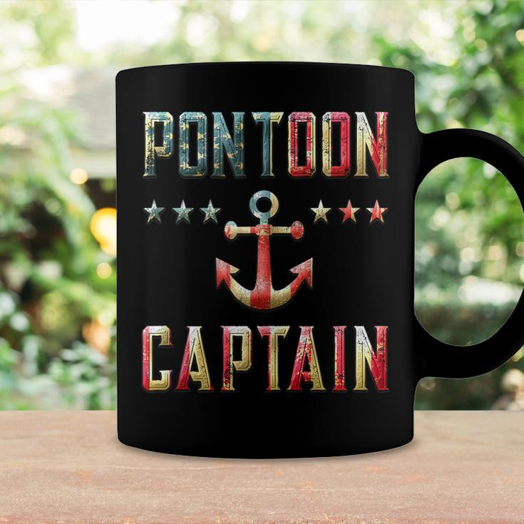 Patriotic Pontoon Captain Vintage Us Flag July 4Th Boating Coffee Mug Gifts ideas
