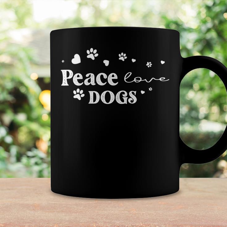 Peace Love Dogs Animal Lover Pets Lover Coffee Mug Gifts ideas