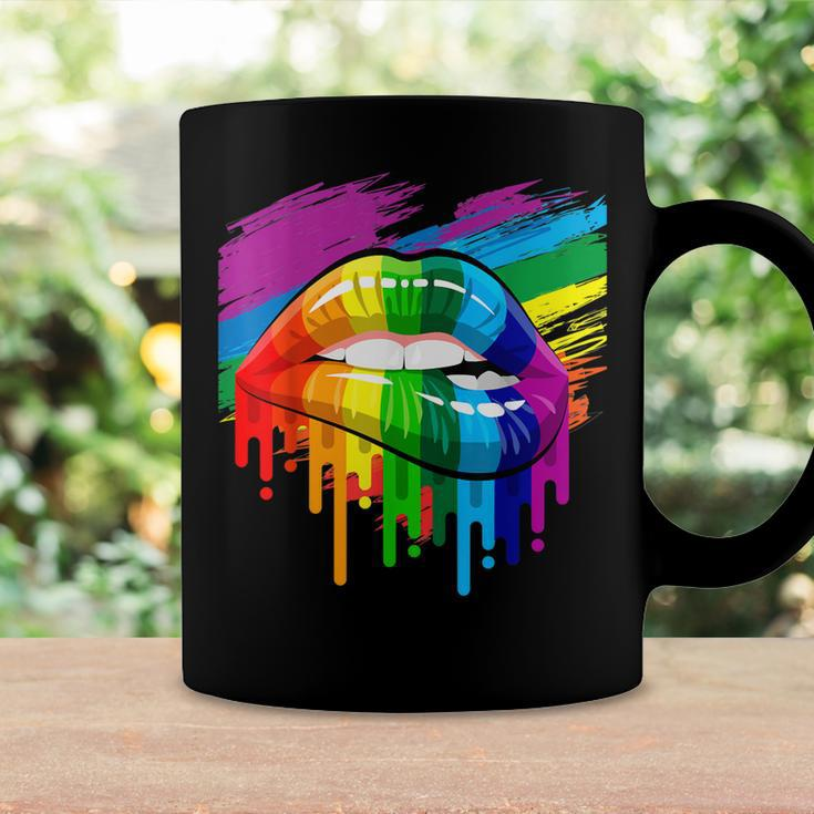 Rainbow Lips Lgbt Pride Month Rainbow Flag Coffee Mug Gifts ideas