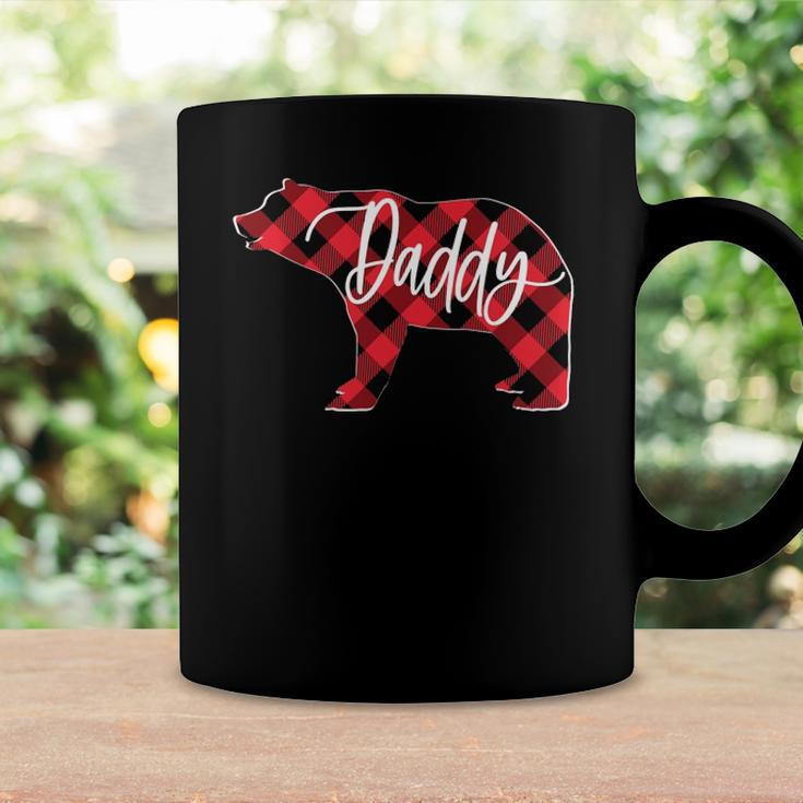 Red Buffalo Plaid Daddy Bear Matching Family Christmas Pj Coffee Mug Gifts ideas