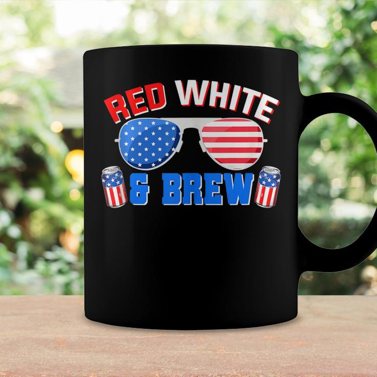 Red White And Brew 4Th Of July Funny Drinking Sunglasses Coffee Mug Gifts ideas