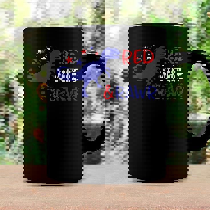 Red White & Rawr 4Th Of July Dinosaur Trex Coffee Mug Gifts ideas