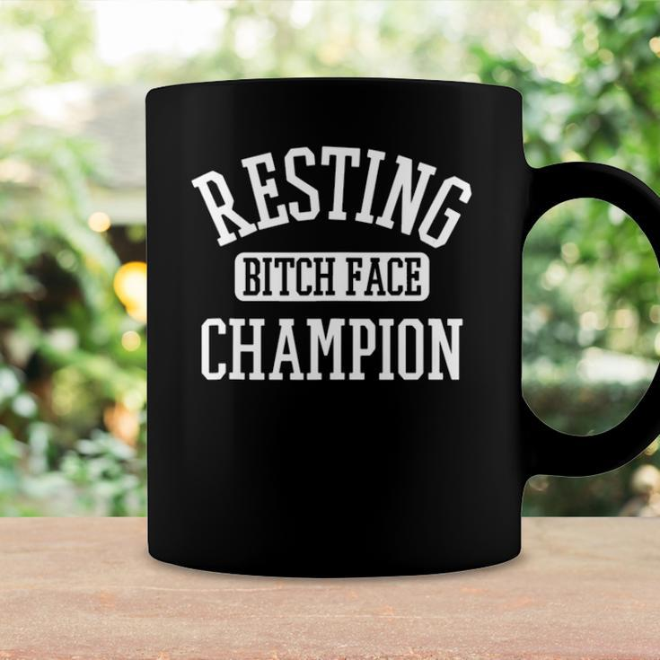 Resting Bitch Face Champion Womans Girl Funny Girly Humor Coffee Mug Gifts ideas