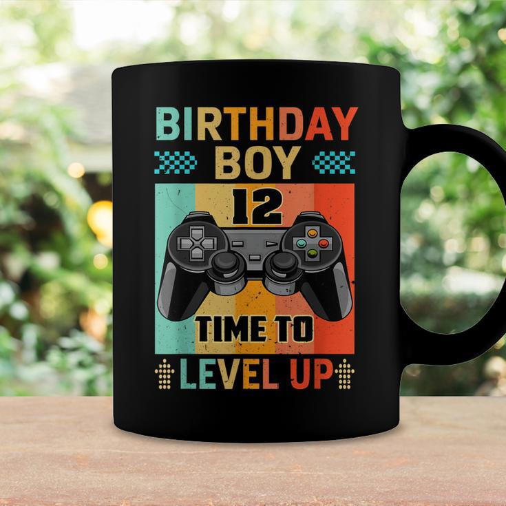 Retro Vintage Gaming 12 Years Old Level Up 12Th Birthday Boy Coffee Mug Gifts ideas