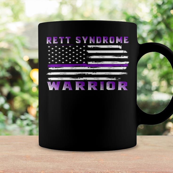 Rett Syndrome Warrior Usa Flag United States Flag Purple Ribbon Rett Syndrome Rett Syndrome Awareness Coffee Mug Gifts ideas