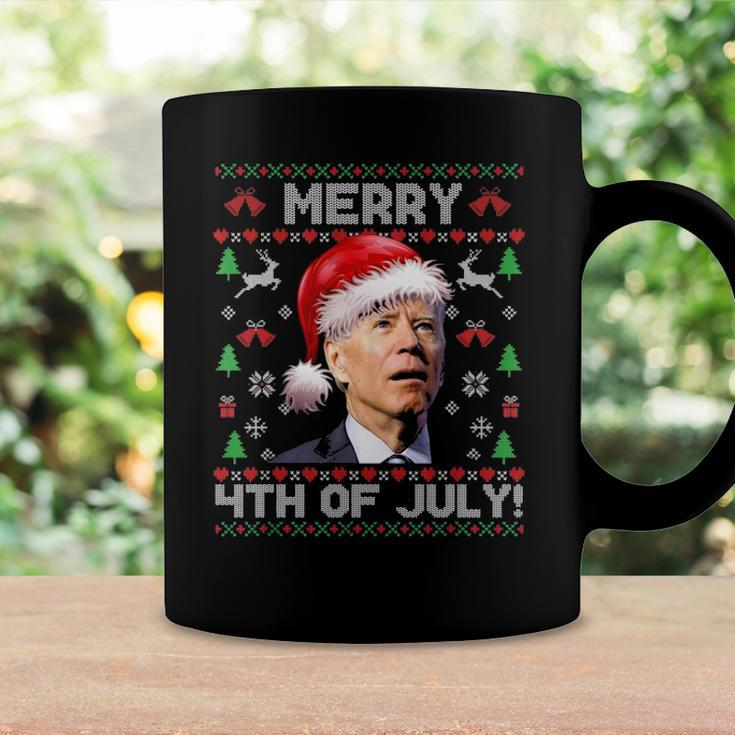 Santa Joe Biden Merry 4Th Of July Ugly Christmas Coffee Mug Gifts ideas