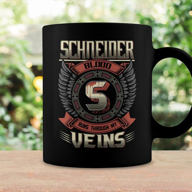 Schneider Blood Run Through My Veins Name Coffee Mug Gifts ideas