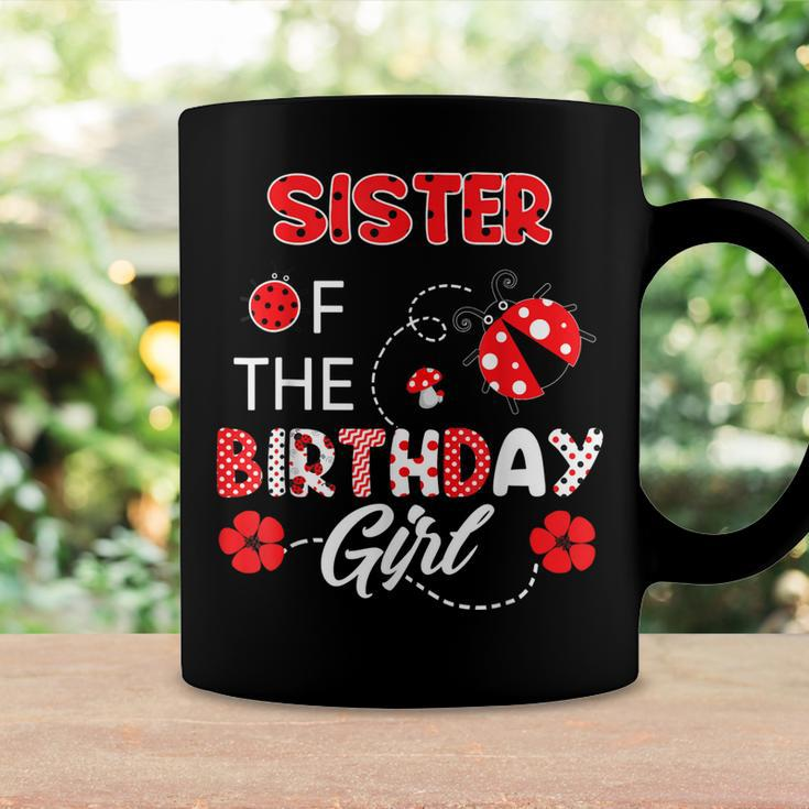 Sister Of The Birthday Girl - Family Ladybug Birthday Coffee Mug Gifts ideas