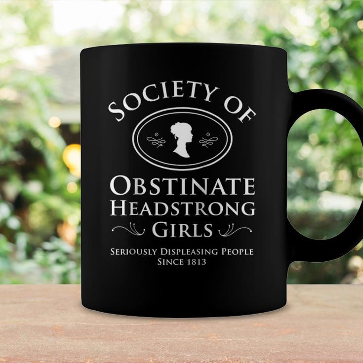 Society Of Obstinate Headstrong Girls Pride And Prejudice Raglan Baseball Tee Coffee Mug Gifts ideas