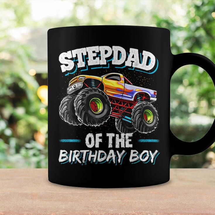 Stepdad Of The Birthday Boy Matching Family Monster Truck Coffee Mug Gifts ideas