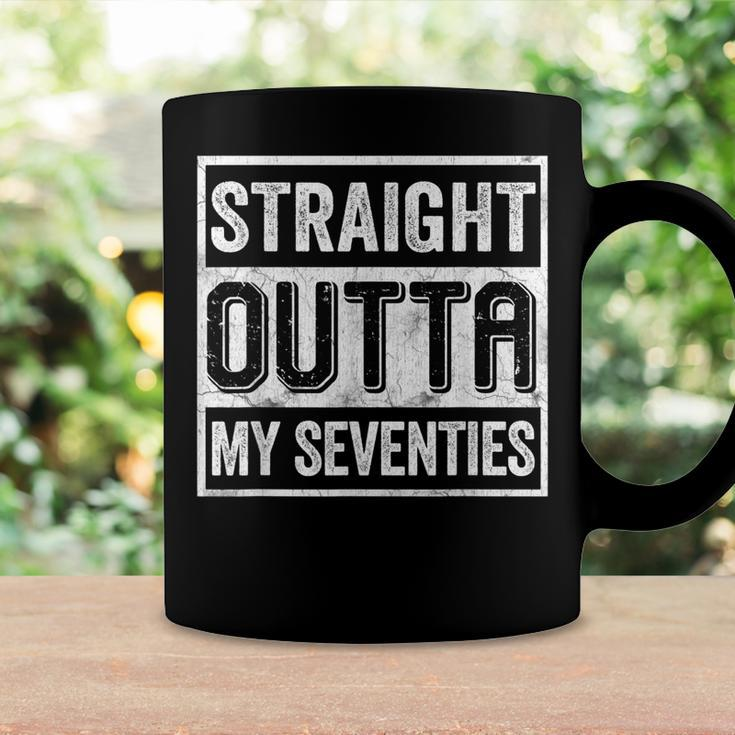 Straight Outta My Seventies Funny Senior Citizens Birthday Coffee Mug Gifts ideas