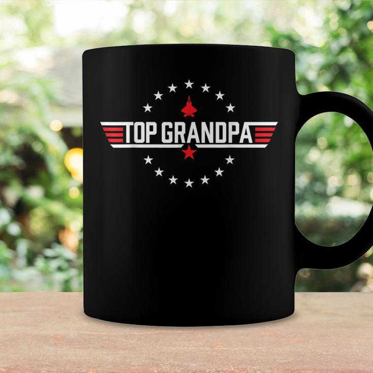 Top Grandpa Birthday Gun Jet Fathers Day Funny 80S Dad Coffee Mug Gifts ideas