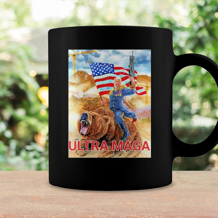 Trump Ultra Maga The Great Maga King Trump Riding Bear Coffee Mug Gifts ideas