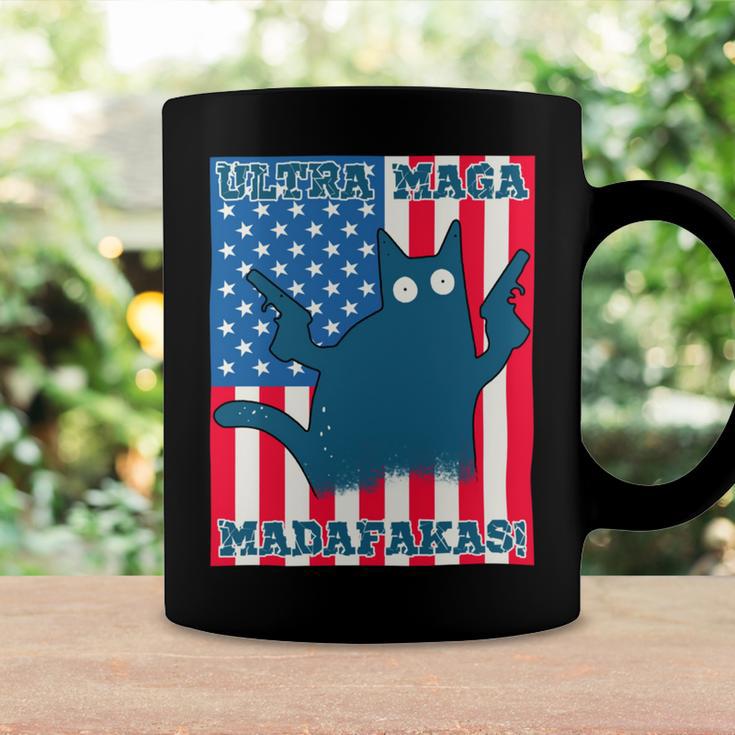 Ultra Maga Madafakas Cat American Flag Coffee Mug Gifts ideas